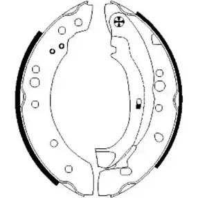 Тормозные колодки, комплект HELLA PAGID H9 580 3JZJB7 3719847 8DB 355 002-601