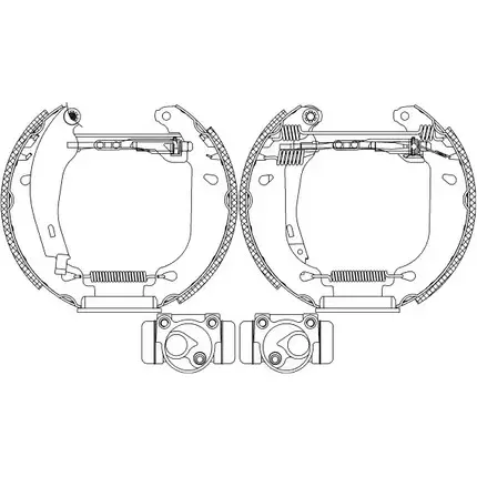 Тормозные колодки, комплект HELLA PAGID GLJ1QUN 8DB 355 003-771 3719962 R029 0 изображение 0