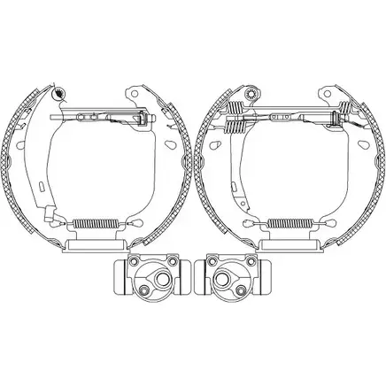 Тормозные колодки, комплект HELLA PAGID 8DB 355 003-901 3719975 0NVXC3D R 0395 изображение 0