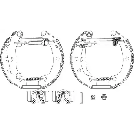 Тормозные колодки, комплект HELLA PAGID 3719986 R05 00 40AKVNS 8DB 355 004-011