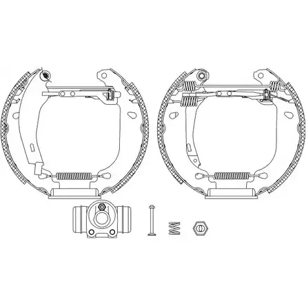 Тормозные колодки, комплект HELLA PAGID R108 0 TYTMA 8DB 355 004-711 3720056