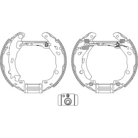 Тормозные колодки, комплект HELLA PAGID 3720096 R1 301 8DB 355 005-111 0DMA1
