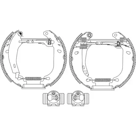 Тормозные колодки, комплект HELLA PAGID R1 307 EPIPRQN 8DB 355 005-161 3720100 изображение 0