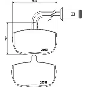 Тормозные колодки, дисковые, комплект HELLA PAGID 203 59 3720164 20653 8DB 355 005-801 изображение 0