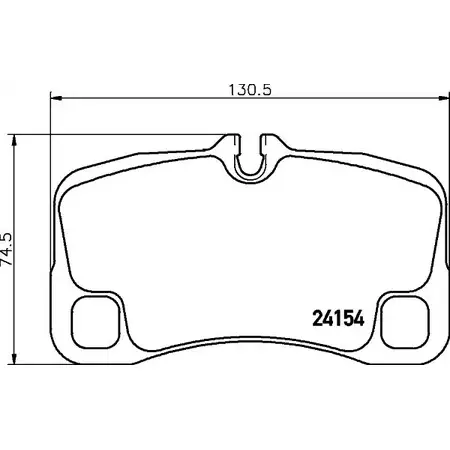 Тормозные колодки, дисковые, комплект HELLA PAGID T1730 3720890 8DB 355 013-601 24 154