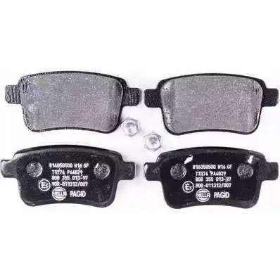 Тормозные колодки, дисковые, комплект HELLA PAGID T1774 8DB 355 013-971 24 692 3720927 изображение 0