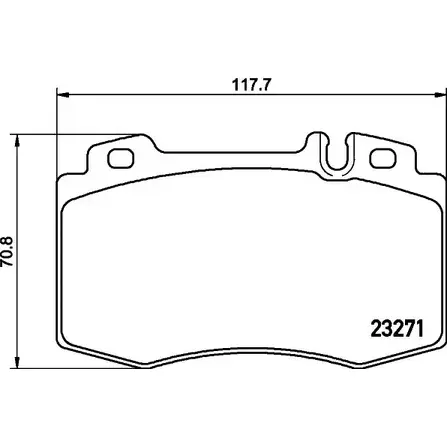 Тормозные колодки, дисковые, комплект HELLA PAGID 3721113 8628D847 8DB 355 015-851 23 271 изображение 0