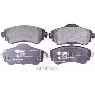 Тормозные колодки, дисковые, комплект HELLA PAGID 3721121 8DB 355 015-931 25221 2522 0