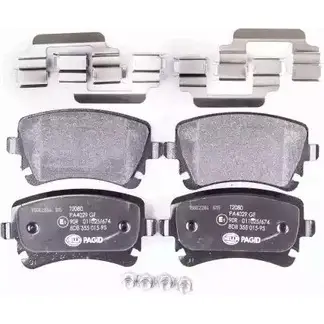Тормозные колодки, дисковые, комплект HELLA PAGID 8DB 355 015-951 2 3326 3721123 7921D1018 изображение 0