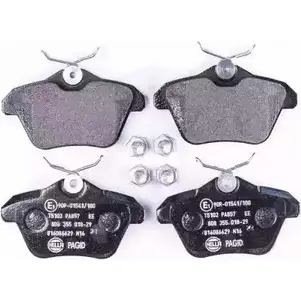 Тормозные колодки, дисковые, комплект HELLA PAGID 2 1606 8DB 355 018-291 3721353 8676D1477 изображение 0