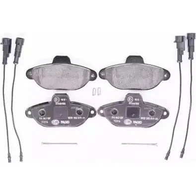 Тормозные колодки, дисковые, комплект HELLA PAGID 3721511 8DB 355 019-931 T2216 2143 6 изображение 0