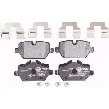 Тормозные колодки, дисковые, комплект HELLA PAGID 8DB 355 020-111 25 478 25479 3721526 изображение 0