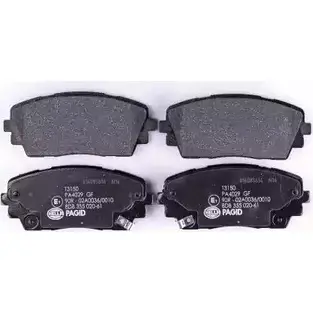 Тормозные колодки, дисковые, комплект HELLA PAGID 25366 3721572 8DB 355 020-611 25 365 изображение 0