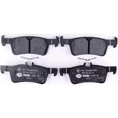 Тормозные колодки, дисковые, комплект HELLA PAGID 2584 1 3721632 8DB 355 021-311 25842
