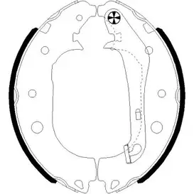 Тормозные колодки, комплект HELLA PAGID 3721709 H 1823 X7I9O8 8DB 355 022-231