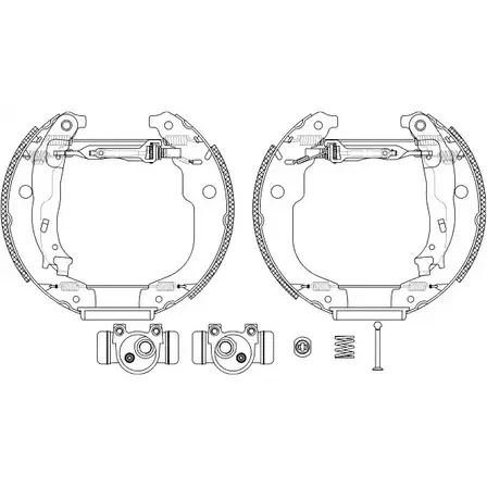 Тормозные колодки, комплект HELLA PAGID 8DB 355 022-951 KF077P8 3721742 R13 46