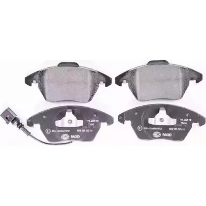 Тормозные колодки, дисковые, комплект HELLA PAGID 8DB 355 023-161 23 587 23588 3721758
