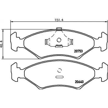 Тормозные колодки, дисковые, комплект HELLA PAGID 8DB 355 026-781 3721793 6Z8TE T40 17A