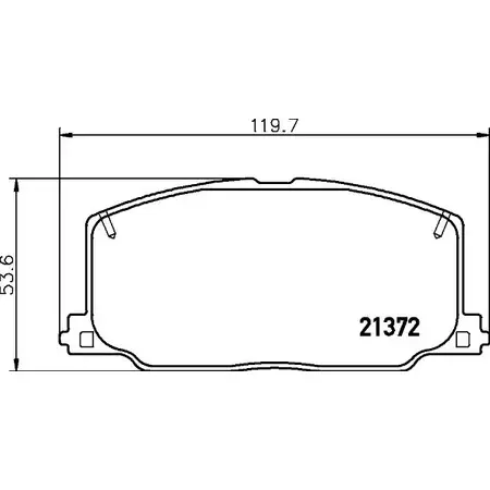 Тормозные колодки, дисковые, комплект HELLA PAGID T 0042A 8DB 355 026-961 1N75R 3721811 изображение 0