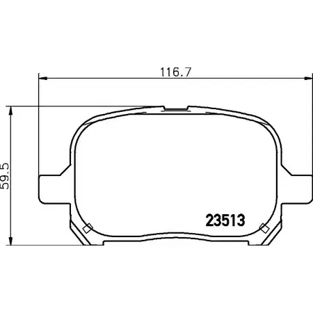 Тормозные колодки, дисковые, комплект HELLA PAGID 3721875 6VGD1J T12 39A 8DB 355 027-601 изображение 0