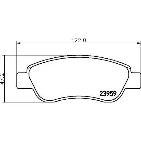 Тормозные колодки, дисковые, комплект HELLA PAGID CFS7RS 8DB 355 028-071 T153 1A 3721922 изображение 0