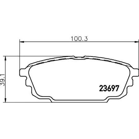 Тормозные колодки, дисковые, комплект HELLA PAGID T26 25A D9MSX 3722055 8DB 355 029-401 изображение 0