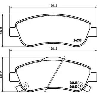 Тормозные колодки, дисковые, комплект HELLA PAGID HOZ1QR5 8DB 355 029-731 T1731 A 3722085 изображение 0