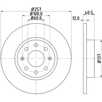 Тормозной диск HELLA PAGID 5 4646PRO 8DD 355 114-351 XACD4R6 3723552 изображение 0