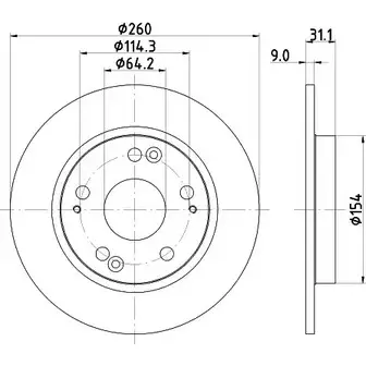 Тормозной диск HELLA PAGID 55241 PRO 3723901 8DD 355 117-901 S1M5NET