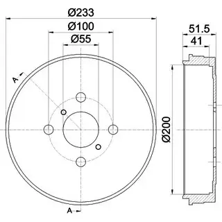 Тормозной барабан HELLA PAGID 3724950 8DT 355 301-751 6 1349 VO4SL