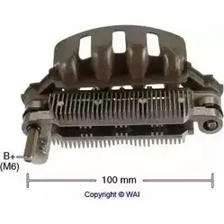 Диодный мост генератора WAI QQRR3RD S1 Z5B0D 3736889 IYR10038 изображение 0