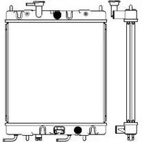 Радиатор охлаждения двигателя SAKURA AUTOMOTIVE 3740978 XJH9 USM 1341-0227 0071341022701 изображение 0