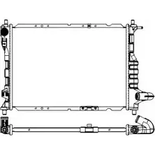 Радиатор охлаждения двигателя SAKURA AUTOMOTIVE 0073141101001 68B3K UO 3741069 3141-1010