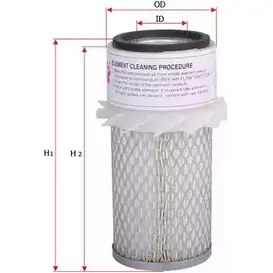 Воздушный фильтр SAKURA AUTOMOTIVE 3743272 8997879100363 G80 M1S AS-5412