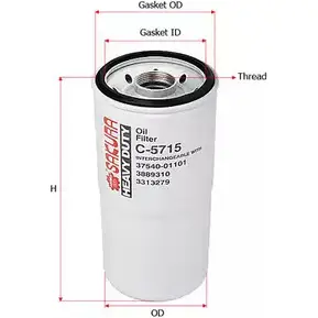 Масляный фильтр SAKURA AUTOMOTIVE W P9NQCA 3743660 8997879203866 C-5715