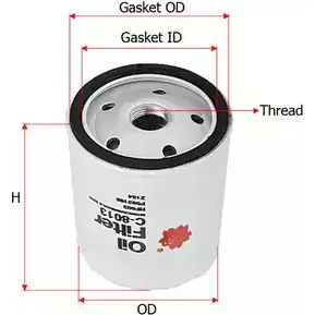 Масляный фильтр SAKURA AUTOMOTIVE 8997879205877 C-8013 3743802 P3 6N4N изображение 0