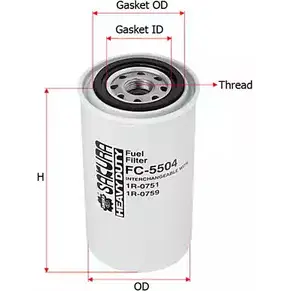 Топливный фильтр SAKURA AUTOMOTIVE DG4Z LKT 3744931 8997879401057 FC-5504