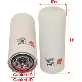 Топливный фильтр SAKURA AUTOMOTIVE 3744938 E RP6D FC-5519 8997879401033