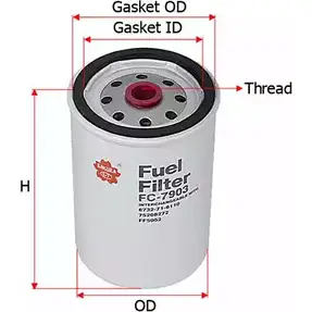 Топливный фильтр SAKURA AUTOMOTIVE YPBF IF FC-7903 8997879401606 3744984 изображение 0