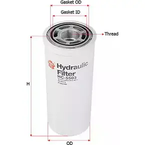 Фильтр гидравлики ретарды SAKURA AUTOMOTIVE H W50YB 3745598 8997879208649 HC-5503