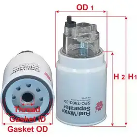 Топливный фильтр сепаратор SAKURA AUTOMOTIVE 8997879402719 O7D 6FK SFC-7903-30 3745888
