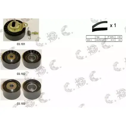 Комплект ремня ГРМ AUTOKIT RKTK0823 ASTK 0823 3751159 04.5013