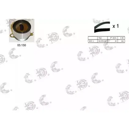 Комплект ремня ГРМ AUTOKIT ASTK08 82 04.5071 RKTK0882 3751242