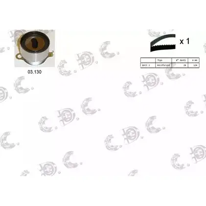 Комплект ремня ГРМ AUTOKIT 3751244 A STK0884 RKTK0884 04.5073 изображение 0