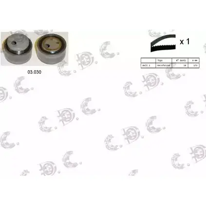 Комплект ремня ГРМ AUTOKIT 04.5076 ASTK08 87 RKTK0887 3751247
