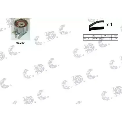 Комплект ремня ГРМ AUTOKIT RKTK0903 ASTK09 03 3751264 04.5092