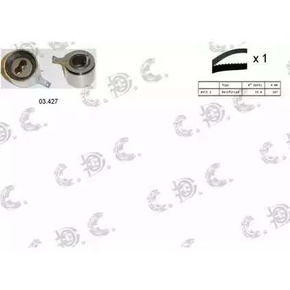 Комплект ремня ГРМ AUTOKIT RKTK0904 04.5093 ASTK 0904 3751265