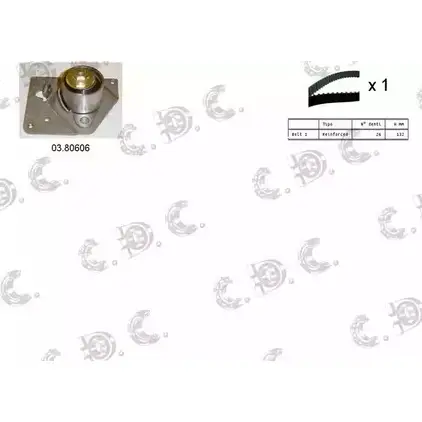 Комплект ремня ГРМ AUTOKIT RKTK0916 3751283 04.5105 ASTK 0916