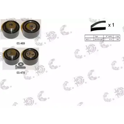 Комплект ремня ГРМ AUTOKIT RKTK0917 04.5106 3751285 AST K0917