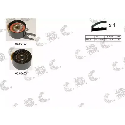 Комплект ремня ГРМ AUTOKIT RKTK0924 AST K0924 04.5113 3751295